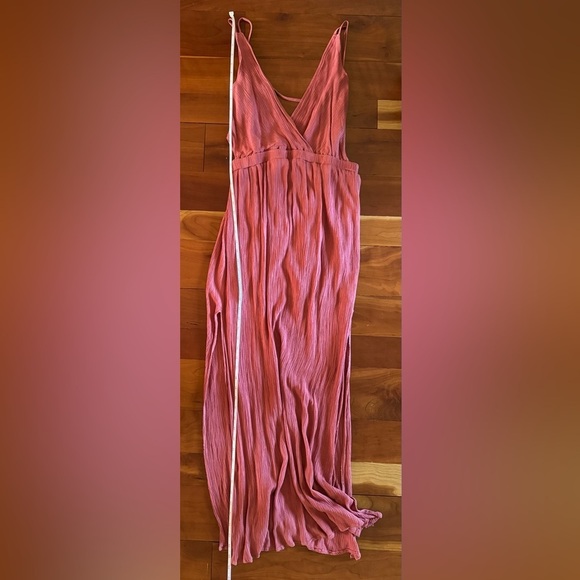 Lulus Lost in Paradise Rusty Rose Maxi Dress Size Medium - Picture 14 of 16